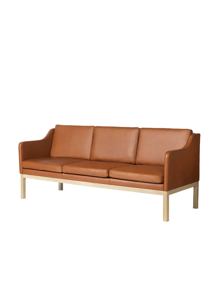 FDB Møbler L43 MK46 Sofa, cognac læder af Mogens Koch> Sofaer