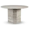 Wabi Sabi Nordic Lago Spisebord, travertin silver fra> Spiseborde