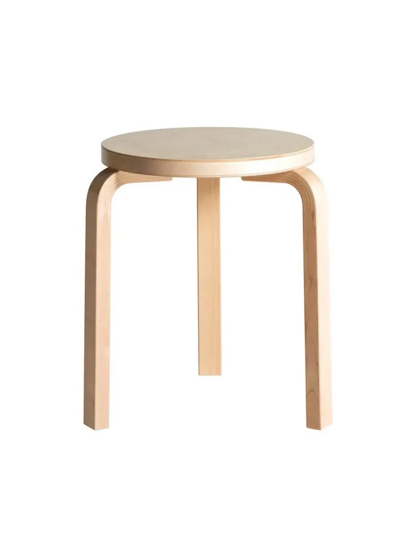 Artek Limited Edition Stool 60, Mahogany Brown fra> Skamler