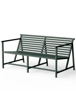 Nine Lounge Bench, grøn fra 19 Outdoors> Havebænke