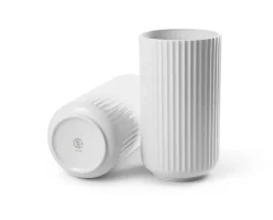 Lyngby Porcelæn Lyngbyvasen blå glas fra><noscript><img width=