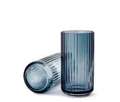 Lyngby Porcelæn Lyngbyvasen blå glas fra><noscript><img width=