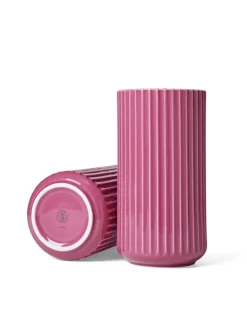 Lyngby Porcelæn Lyngbyvasen blå glas fra><noscript><img width=