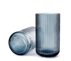 Lyngby Porcelæn Lyngbyvasen blå glas fra><noscript><img width=