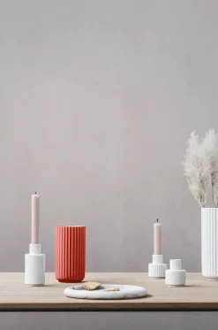 Lyngby Porcelæn Lyngbyvasen blå glas fra><noscript><img width=