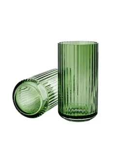 Lyngby Porcelæn Lyngbyvasen blå glas fra><noscript><img width=