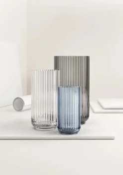 Lyngby Porcelæn Lyngbyvasen i klar glas fra> Vaser