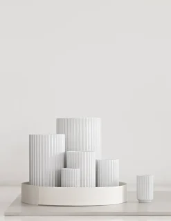 Lyngby Porcelæn Lyngbyvasen i mørk grøn, H31 cm fra><noscript><img width=