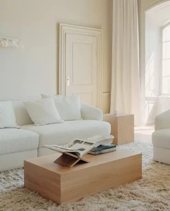 New Works Mass Coffee Table High, oak fra> Sofaborde