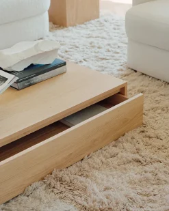 New Works Mass Coffee Table Wide, oak fra> Sofaborde
