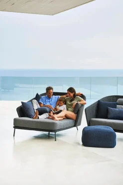 Cane-line Mega Daybed, højre, inkl. hyndesæt fra><noscript><img width=