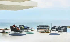 Cane-line Mega Daybed, højre, inkl. hyndesæt fra><noscript><img width=