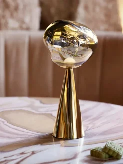 Tom Dixon Melt Portable Bordlampe, gold fra> Spots|Portable Lamper