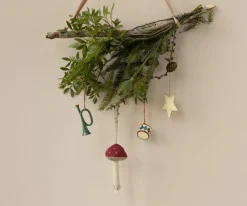 Maileg Metal Ornament, tromme, lille - rød fra> Juletræspynt