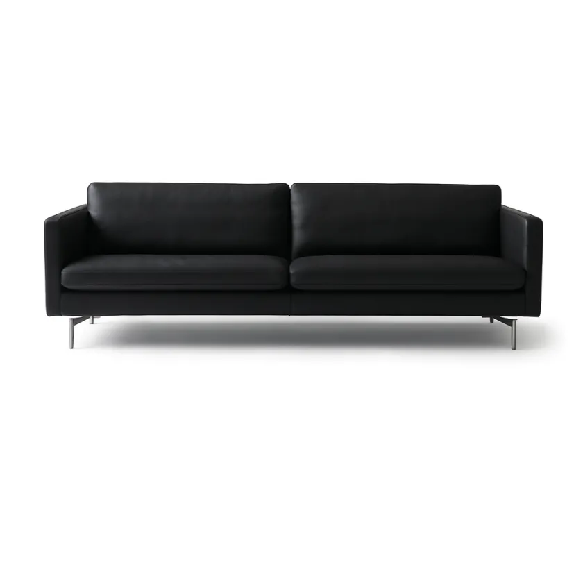 Mogens Hansen MH276 4 pers. sofa i Baltique anilinlæder fra> Sofaer