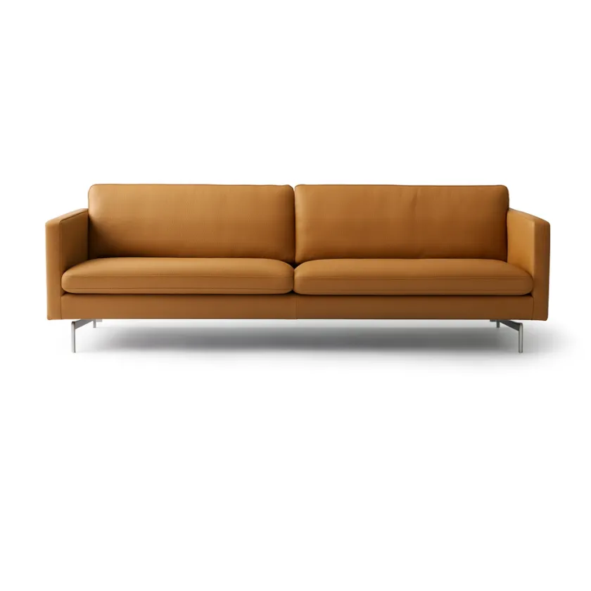 Mogens Hansen MH276 4 pers. sofa i Baltique anilinlæder fra> Sofaer