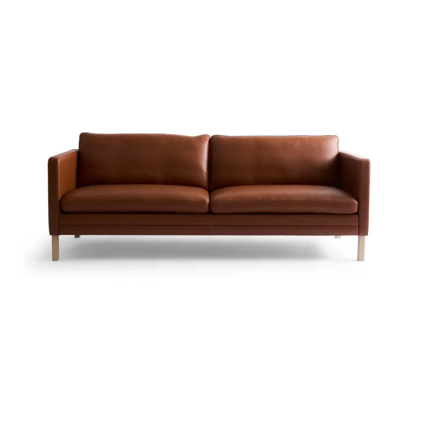 Mogens Hansen MH276 4 pers. sofa i Baltique anilinlæder fra> Sofaer
