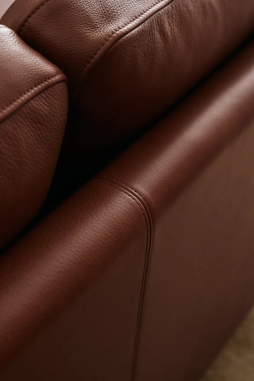 Mogens Hansen MH276 4 pers. sofa i Baltique anilinlæder fra> Sofaer