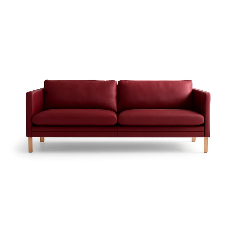 Mogens Hansen MH276 4 pers. sofa i Baltique anilinlæder fra> Sofaer