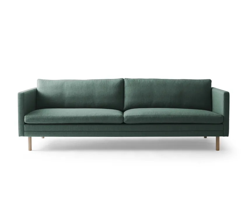 Mogens Hansen MH276 4 pers. sofa i Baltique anilinlæder fra> Sofaer