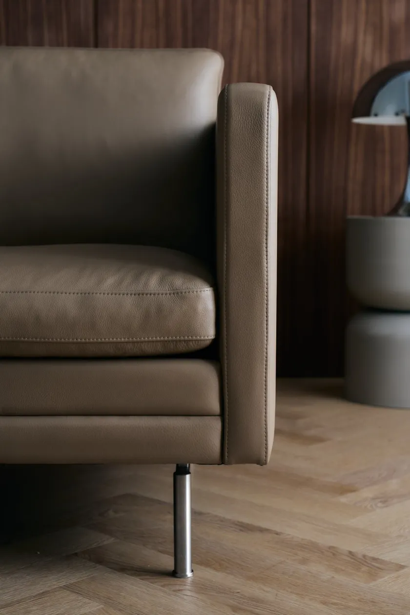 Mogens Hansen MH276 3 pers. sofa i Baltique anilinlæder fra> Sofaer