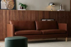 Mogens Hansen MH276 3 pers. sofa i Baltique anilinlæder fra><noscript><img width=