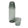Nine Milk, set of 1 carafe + 2 glasses, grey fra> Kander|Service