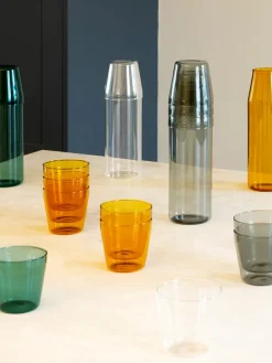 Nine Milk, set of 1 carafe + 2 glasses, grey fra><noscript><img width=