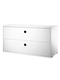 String Furniture Modul m. To Skuffer, B78 fra String><noscript><img width=
