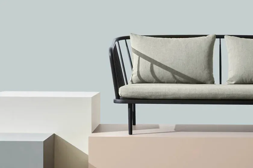 Mater Mollis sofa, sort eg og uld fra> Sofaer