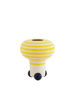 raawii Mushroom Vase, yellow/blue fra> Vaser