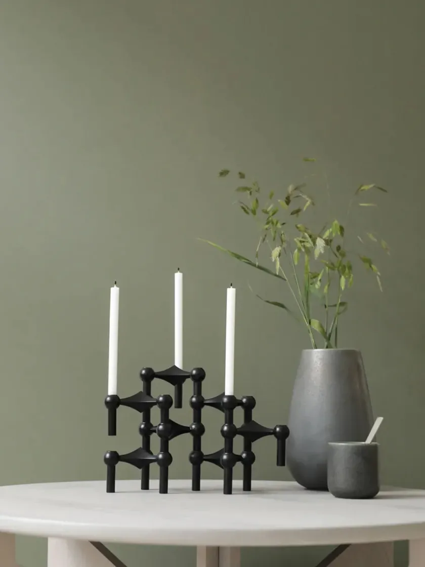 STOFF Nagel Nagel Lysestage, bronzeret messing fra> Gaver Til Ham|Gaver Til Hende