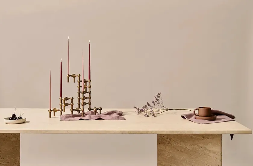 STOFF Nagel Nagel Lysestage, bronzeret messing fra> Gaver Til Ham|Gaver Til Hende