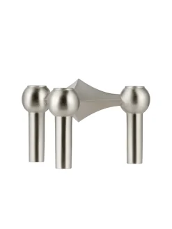 STOFF Nagel Nagel Lysestage, børstet messing fra><noscript><img width=