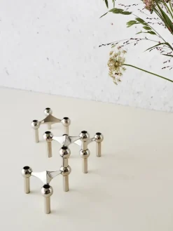 STOFF Nagel Nagel Lysestage, messing fra><noscript><img width=