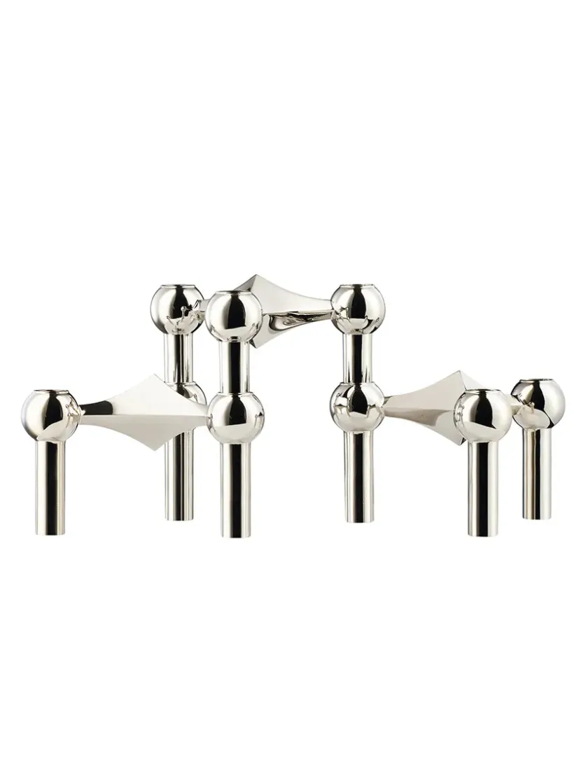 STOFF Nagel Nagel Lysestage, messing fra> Lysestager