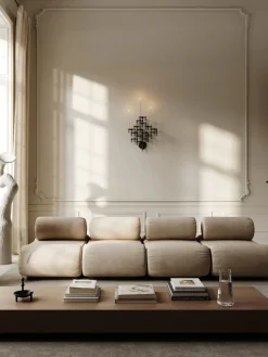 STOFF Nagel Nagel Lysestage, sort krom fra><noscript><img width=