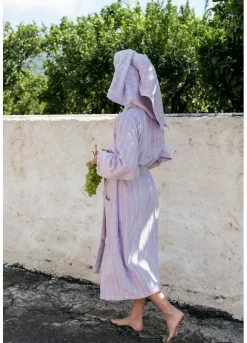 Bongusta Naram badekåbe, Lilac & Neon Yellow fra> Tøj|Badeværelsestekstiler