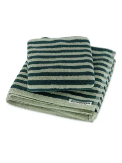 Bongusta Naram towel - Camel & Ultramarine blue fra><noscript><img width=