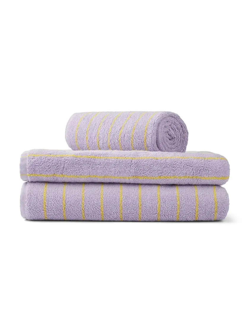 Bongusta Naram towel - Lavender Blue fra> Badeværelsestekstiler
