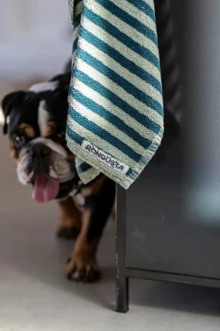 Bongusta Naram towel - Lilac & Neon yellow fra><noscript><img width=