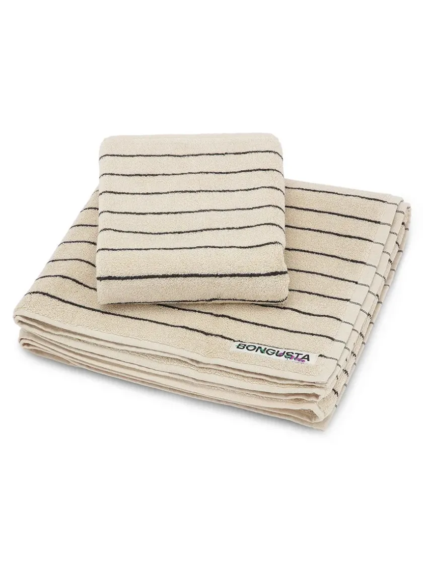 Bongusta Naram towel - Silver Sage fra> Badeværelsestekstiler