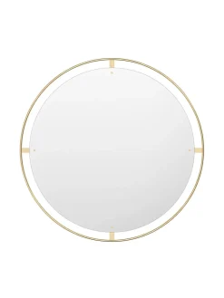 Audo Copenhagen Nimbus Mirror Ø110, brass fra> Spejle