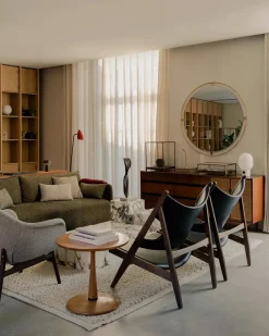Audo Copenhagen Nimbus Mirror Ø110, brass fra><noscript><img width=