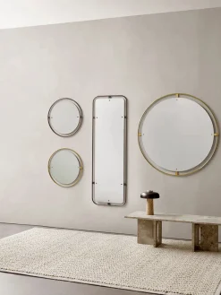 Audo Copenhagen Nimbus Mirror Ø110, brass fra><noscript><img width=