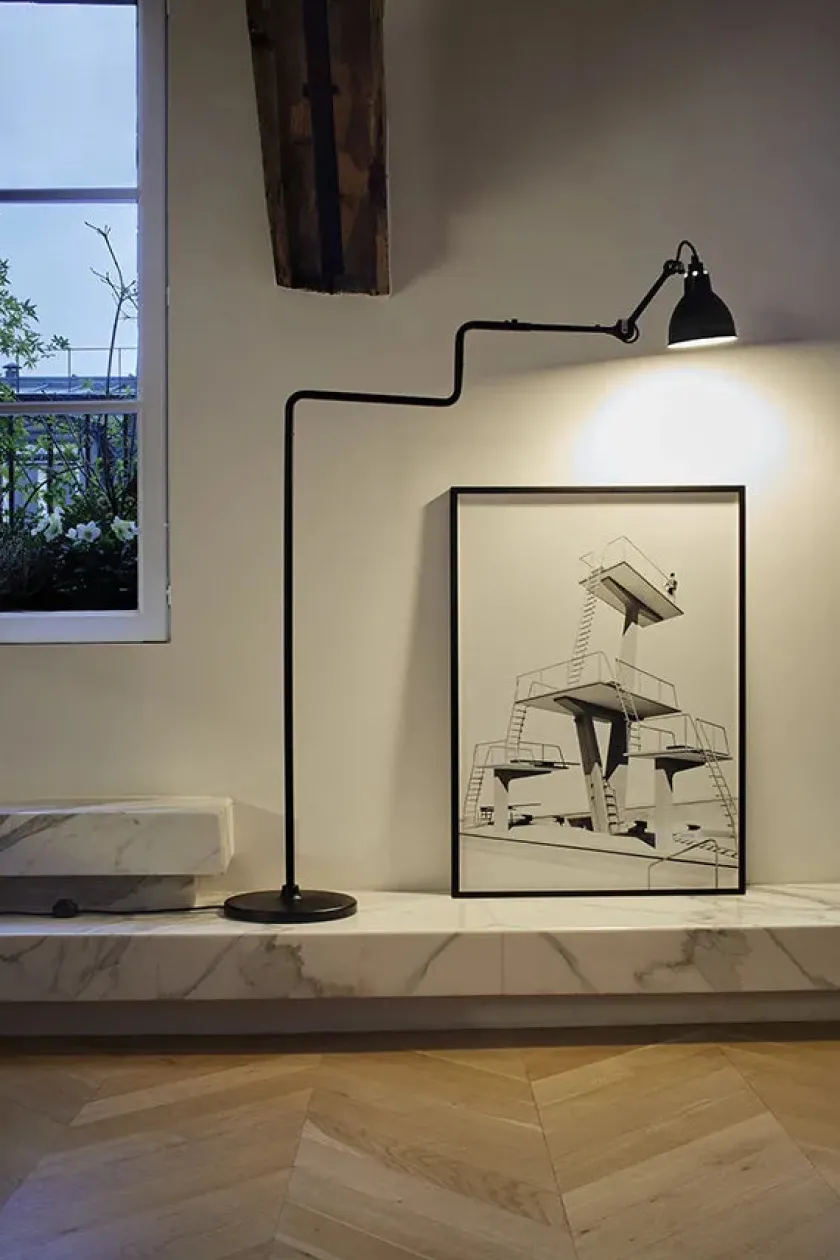 Lampe Gras Nr. 411 gulvlampe fra> Gulvlamper|Spots