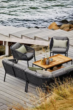 Cane-line Ocean Hjørnemodul, soft rope fra> Udendørs Loungemøbler