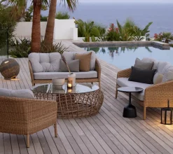 Cane-line Ocean Large Loungestol, flat weave fra> Udendørs Loungemøbler|Havestole