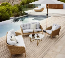 Cane-line Ocean Large Loungestol, flat weave fra><noscript><img width=