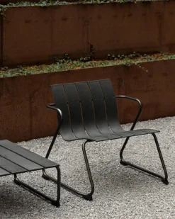 Mater Ocean loungestol, sort fra> Udendørs Loungemøbler|Havestole